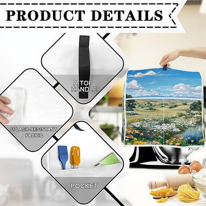 Mixer Dust Cover for 8.5-9.5 Qt Stand Mixer, Cloth Cover with 2 Storage Pockets for Stand Mixer Protective Covers Large for 8.5-9.5 Quart Mixer