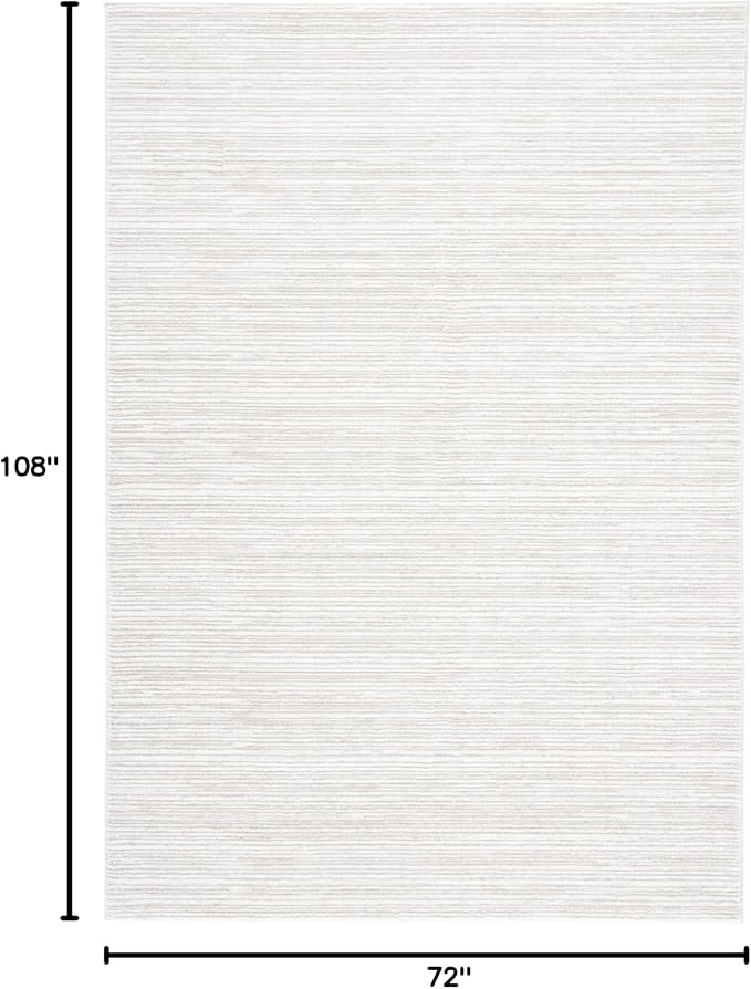 SAFAVIEH Area Rug 6x9 - Vision Collection - Ivory, Modern Ombre Design, Non-Shedding & Easy to Clean, Ideal for Living Room, Bedroom, Dining Space (VSN606J)