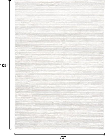 SAFAVIEH Area Rug 6x9 - Vision Collection - Ivory, Modern Ombre Design, Non-Shedding & Easy to Clean, Ideal for Living Room, Bedroom, Dining Space (VSN606J)