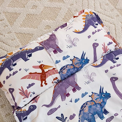 DJY Toddler Nap Mat,Kid Slumber Bag with Removable Pillow & Minky Blanket,Soft Sleeping Mat Perfect for Daycare,Preschool,Kindergarten,Travel