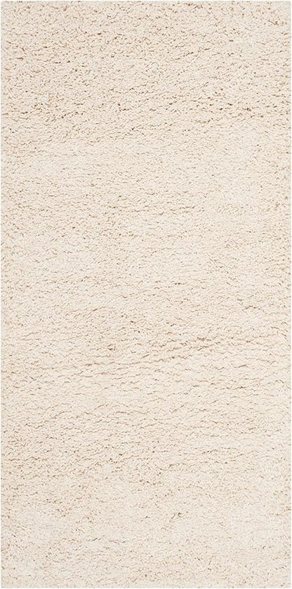 SAFAVIEH Milan Shag Collection Accent Rug - 2' x 3', Ivory, Non-Shedding & Easy Care, 2-inch Thick, Ideal for The Living Room, Dining Room, Bedroom (SG180-1212-2)