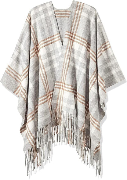 Breezy Lane Women's Shawl Wraps Warm Poncho Ruana Wrap Cardigan