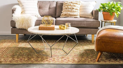 Unique Loom Voyage Collection Traditional Oriental Classic Intricate Design Area Rug (10' 0 x 13' 0 Rectangular, Green/Ivory)