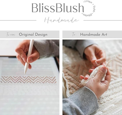 BlissBlush Blue Velvet Decorative Lumbar Pillow Cover 14x36, Soft Long Body Pillow for Bed, Accent Lumbar Throw Pillow for Bedroom, Modern Farmhouse Textured Pillowcase