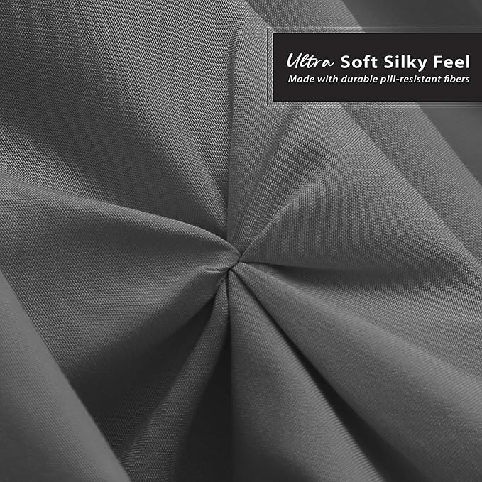 Nestl Grey Bed Skirt Twin Size, Pinch Pleat Twin Bed Skirt, 14" Inch Drop Twin Bedskirt, Hotel Quality Grey Bed Skirts, Premium Microfiber Bedskirt for Twin Bed, Grey Twin Bed Skirt
