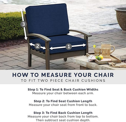 Arden Outdoor Dining Chair Cushion, 20 x 20, Rain-Proof, Fade Resistant, Ruby Clarissa