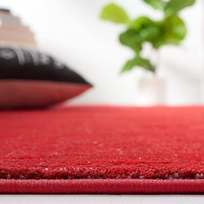 SAFAVIEH Area Rug 4x6 - Vision Collection - Red, Modern Ombre Design, Non-Shedding & Easy to Clean, Ideal for Living Room, Bedroom, Dining Space (VSN606Q)