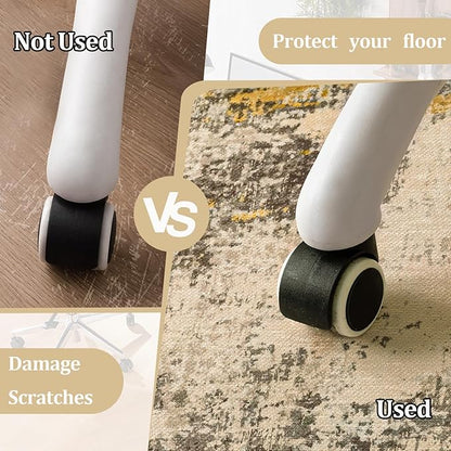Office Chair Mat for Hardwood Floor, 60"x45" Easy Glide Computer Chair Mat Protector for Rolling Chair Under Desk Rug Nonslip Backing, Machine Wash