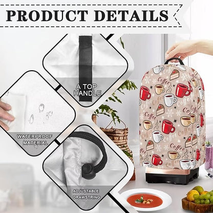 Coffee Cake Coffee Machine Dust Cover Mixer Hood Cover Blender Covers for Kitchen Counter Blender Dust Covers for Kitchen Counter Kitchen Decor