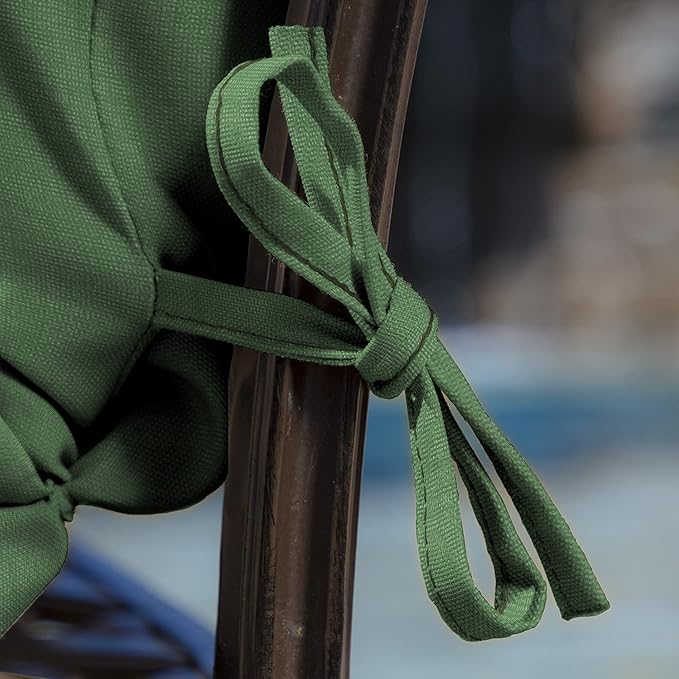 ARDEN Outdoor Dining Chair Cushion, 20 x 20, Rain-Proof, Fade Resistant, Moss Green Leala