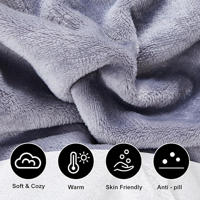 Flannel Sleeping Bag Liner for Adult, Flannel Fluffy Sheet & Camping Sheet for Winter Warm Thick Sheets for Backpacking, Hotel, Traveling, Sleeping Bag with Zipper