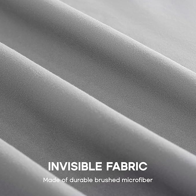 SONIVE Full Bed Skirt,15" Drop Pleated Dust Ruffle,Classic Tailored Easy Fit Brushed Microfiber Skirts Hotel Quality Shrinkage & Fade Resistant Grey