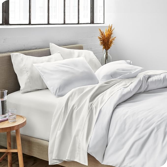 Bare Home Full Sheet Set - Luxury 1800 Ultra-Soft Microfiber Full Bed Sheets - Double Brushed - Deep Pockets - Easy Fit - 4 Piece Set - Bedding Sheets & Pillowcases (Full, Cream)