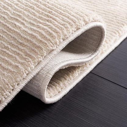 SAFAVIEH Revive Collection Accent Rug - 2'7" x 5', Beige, Solid Design, Non-Shedding & Easy Care, Ideal for High Traffic Areas in Entryway, Living Room, Bedroom (REV102B)