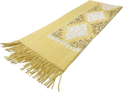 Urban CoCo Women's Embroidered Tassel Long Shawl Oversize Scarf Wraps for Women