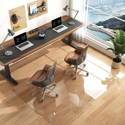 Antok Tempered Glass Chair Mat, 48"x72" Office Chair Mat for Carpet & Hardwood Floors, Heavy Duty 0.2" Desk Chair Mat for Smooth Rolling at Home or Office