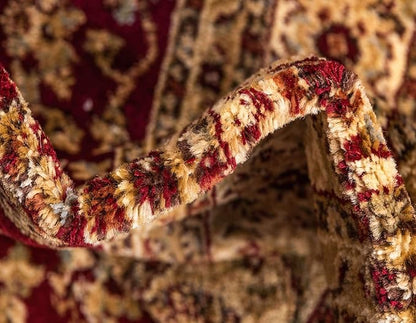 Unique Loom Voyage Collection Traditional Oriental Classic Intricate Design Area Rug (9' 0 x 12' 0 Rectangular, Red/Gold)
