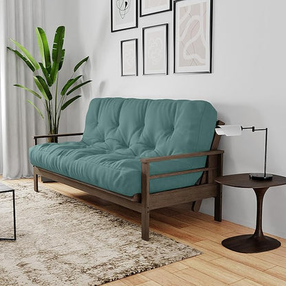 Royal Sleep Products by The Futon Factory 6 inch Foam Futon Mattress - Solid Teal Cover - Twin Size - CertiPUR Certified Foams - Made in USA - Replacement Mattress - (Frame not Included)