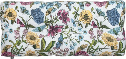 Outdoor Bench Cushion 48 x18 inch with Non-Slip Grips,Water Resistant Porch Swing Cushion,Bench Pillow Pads,Floral Tufted Cushions for Patio Garden Furniture,48" Seat Cushions(Butterfly Flower)