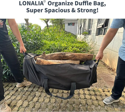 52 Inch Large Duffle Bag for Travel Camping - 180L Extra Large Heavy Duty Duffel Bag, Sport Equipment Storage Bag with 2 Sides Handles-Black