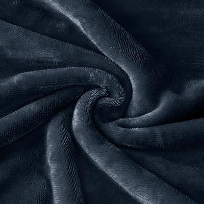 BEDELITE Body Pillow Cover with Zipper Closure, Super Soft and Cozy Fuzzy Fleece Pillowcase 20 x 54 Inches, Luxury Fluffy Plush Long Body Pillow Pillowcase for All Seasons(Navy)