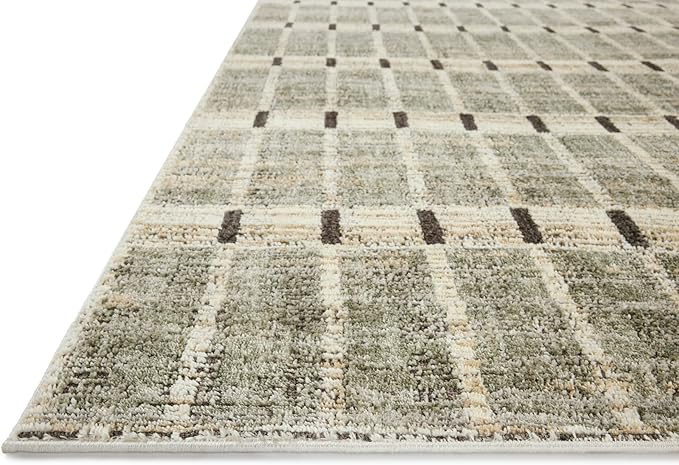 Loloi Jeremiah Brent Bleecker Collection BLE-04 Sage/Granite 2'-7" x 10'-0" Runner Rug