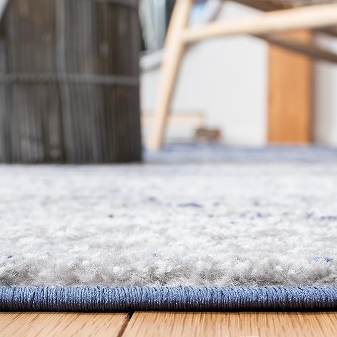 SAFAVIEH Adirondack Collection Runner Rug - 2'2" x 9', Navy & Grey, Modern Ombre Design, Non Shedding & Easy to Clean, Ideal for Hallway, Foyer, Kitchen, Entryway, Bedroom (ADR113E)