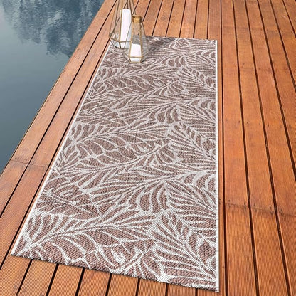 Keen Home Design Terrace Outdoor Runner Rug - 2x6 Washable Indoor/Outdoor Rug for Patio, Kitchen, Balcony, Beach, Garden, Deck and Porch, Size: 2'2"x5'7"