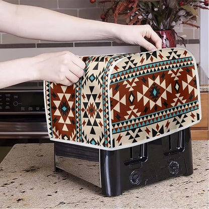 ZFRXIGN Southwestern Toaster Cover 4 Slice Small Appliance Covers Organizer Toaster Bag Washable Toaster Oven Cover Boho Tribal Aztec Native American