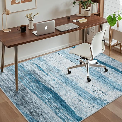 Office Chair Mat for Hardwood Floor, 72"x48" Easy Glide Computer Chair Mat Protector for Rolling Chair Under Desk Rug Nonslip Backing, Machine Wash