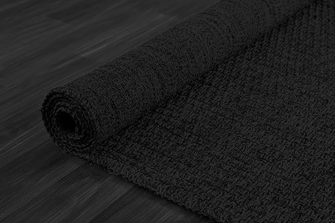 Easy Jute Rug 8x10 Indoor Outdoor Natural Rugs Solid Fiber Rug Woven Area Rug Boho Easy Clean Inside Carpet for Living Room Bedroom Dining Room Hallway or Outdoor Patio Porch (8 X 10 Dark Grey)