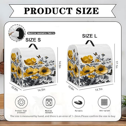 Mixer Dust Cover for 8.5-9.5 Qt Stand Mixer, Cloth Cover with 2 Storage Pockets for Stand Mixer Protective Covers Large for 8.5-9.5 Quart Mixer