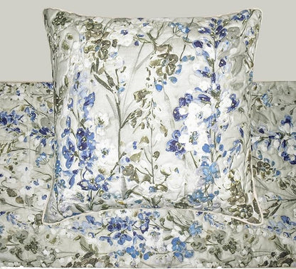 The HomeCentric King/Queen/Twin Blue Decorative Bed Runner Full 68"x18" Bed Runner Without Pillow Cover, Quilted Bed Scarf on Cotton Fabric - Garden Grace