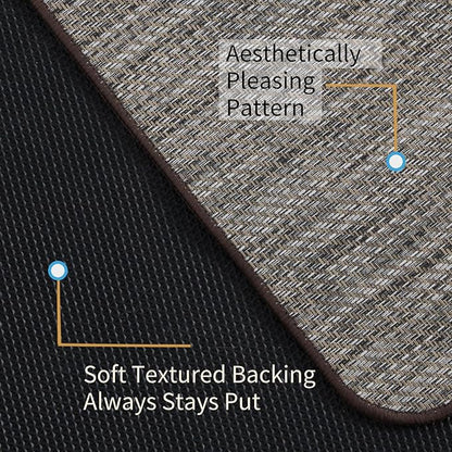 Chair Mat for Hardwood & Tile Floor, 47" x 60" Heavy Duty Office Chair Mat for Rolling Chairs, Anti Slip, Non-Curve, Floor Protector for Home Office, Gray Brown