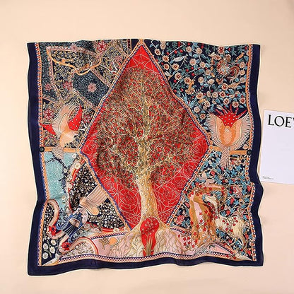 Fashion Scarves Scarf 100% Silk Feeling Scarf Silk Like Scarves Long Lightweight Sunscreen Shawls for Women