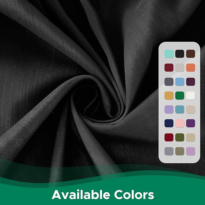 Biscaynebay Wrap Around Bed Skirts for King & Cal King Beds 11" Short Drop, Black Adjustable Elastic Dust Ruffles Easy Fit Wrinkle Resistant Silky Luxurious Fabric Machine Washable