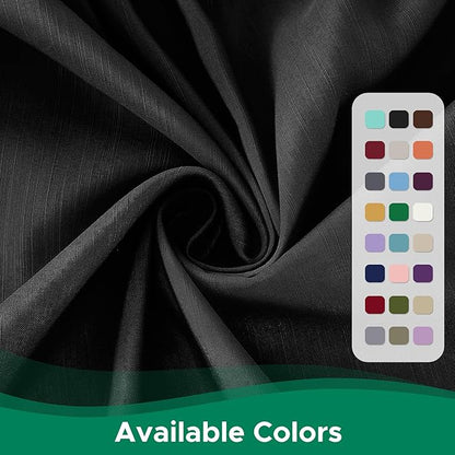 Biscaynebay Wrap Around Bed Skirts for King & Cal King Beds 18" Drop, Black Adjustable Elastic Dust Ruffles Easy Fit Wrinkle Resistant Silky Luxurious Fabric Machine Washable
