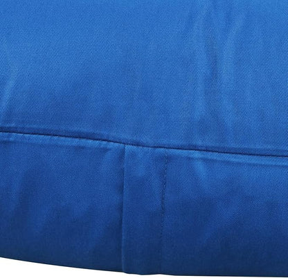 4-Pack 100% Cotton Comfortable Solid Decorative Throw Pillow Case,Thmyo Square Cushion Cover Pillowcase Sublimation Blank Pillow Covers DIY Throw Pillowcase for Sofa Bedroom(16x16 inch/ 40x40cm,Blue)