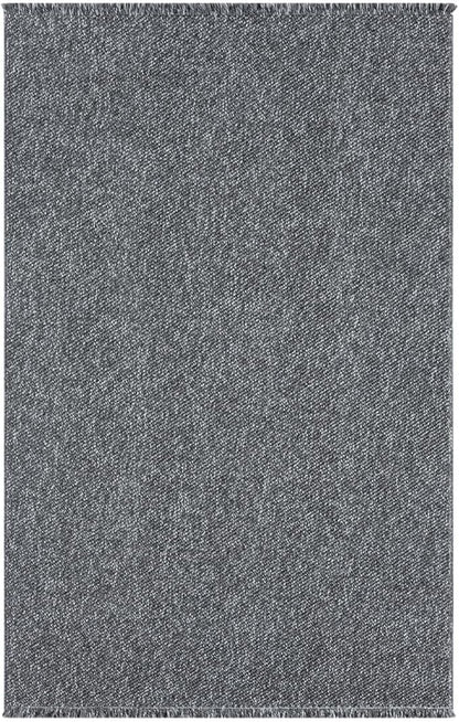LUXE WEAVERS Solid Machine Woven Smoke 2x3 Area Rug, Indoor Stain-Resistant Carpet