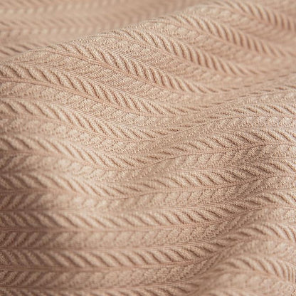 Set of 2 Cozy Striped Herringbone Flange Throw Pillow Covers, Aesthetic Embossed Pattern Pillow Covers for Couch and Bed - 18"x18", Melon