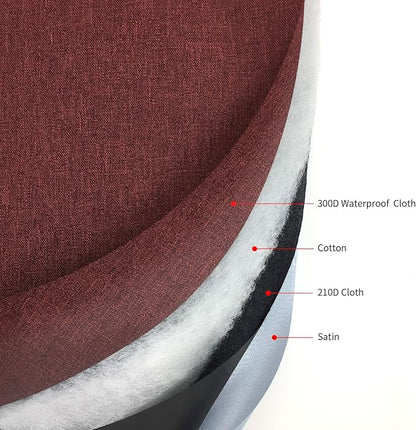 Stand Mixer Dust Cover with 3 Pockets Compatible with KitchenAid Tilt Head, Easy Cleaning,Waterproof,Can Ironable (Red Wine, Fits for 4.5-Quart and All 5-Quart)