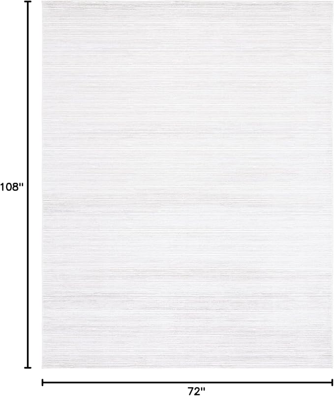 SAFAVIEH Area Rug 6x9 - Vision Collection - Ivory & Grey, Modern Ombre Design, Non-Shedding & Easy to Clean, Ideal for Living Room, Bedroom, Dining Space (VSN606K)