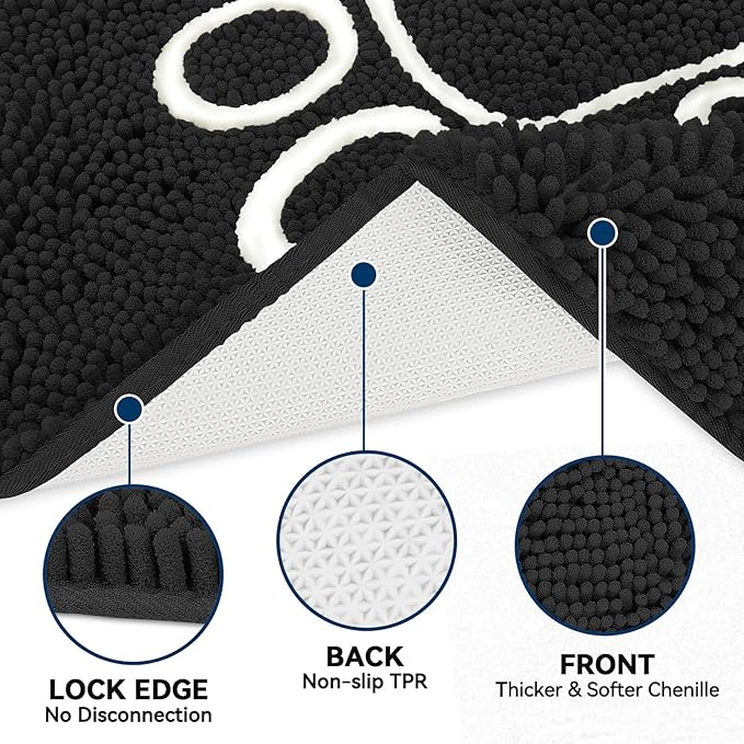 Bcoimo Super Absorbent Dog Door Mat, 30"*20" Anti Slip Mat for Muddy Paws, Pet Rugs for Dirty Paws Washable That Absorbs Moisture and Dirt, for Dog Cage and Pet Resting Carpet
