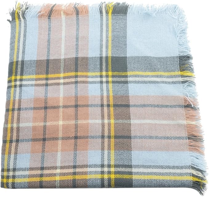 American Trends Women's Cozy Warm Winter Fall Blanket Scarf Stylish Soft Chunky Checked Giant Scarves Shawls