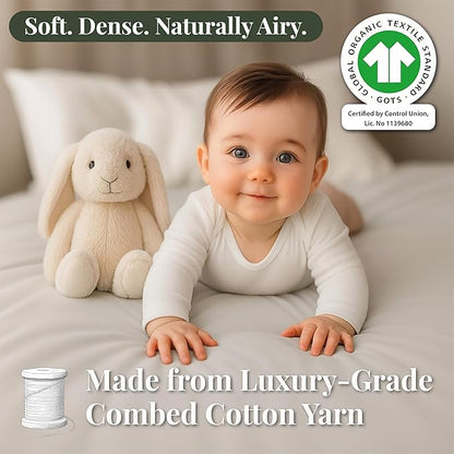 GOTS 100% Organic Bassinet Sheets - Luxurious Turkish Cotton for Halo, SNOO, Dream on Me Karley & Lacy, Delta Children and Simmons Kids City Sleeper Oval or Rectangle Bassinet Bed Pads or Mattresses