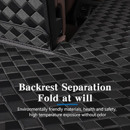 Cargo Mat & Backrest Mats for 2020-2024 2025 Hyundai Venue Accessories, All Weather Waterproof Rear Cargo Liner Rear Trunk Liner Back Seat Cover Protector