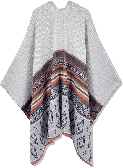 Breezy Lane Women's Shawl Wraps Warm Poncho Ruana Wrap Cardigan