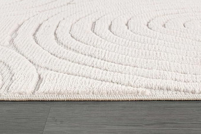 Beverly Rug Micro Loop Area Rug Light Gray 9x12 Geometric Modern Luxury Circular Durable Soft Indoor Rugs for Living Dining Room Office Stain Resistant Non Shedding Casual Indoor Carpet 9 x 12