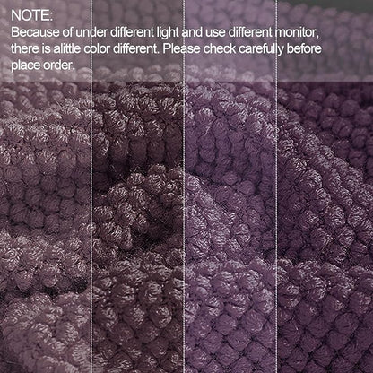 LOMAO Knitted Throw Blanket with Tassels Bubble Textured Soft Blanket Lightweight Throws for Couch Cover Home Decor (Grey Purple, 50x60)