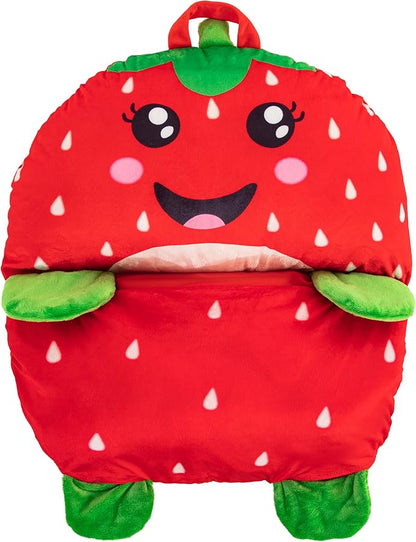 Kid's Nap Buddies Character Preschool Nap Mat, Toddler Sleeping Bag with Pillow for Daycare, Ages 3+